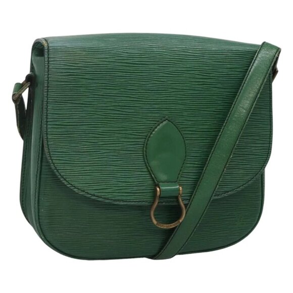 LOUIS VUITTON Epi Saint Cloud GM Shoulder Bag Green M52194 LV Auth BA1218 - Picture 1 of 15